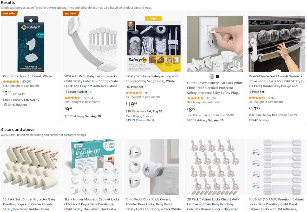 Baby safety products and equipment for dropshipping