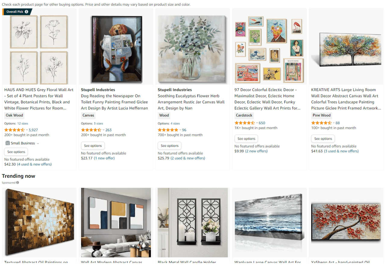 Digital art and printable products for dropshipping