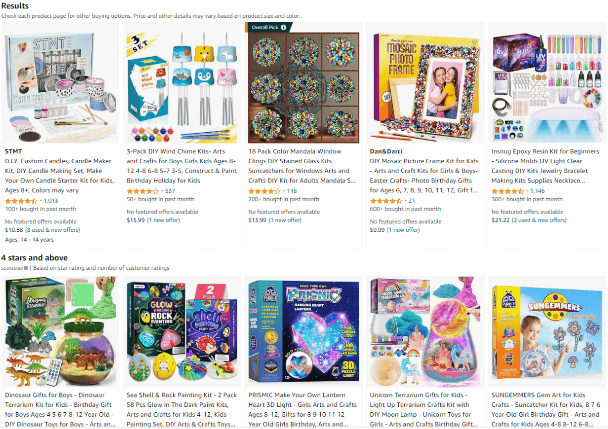 DIY craft kits and supplies for dropshipping