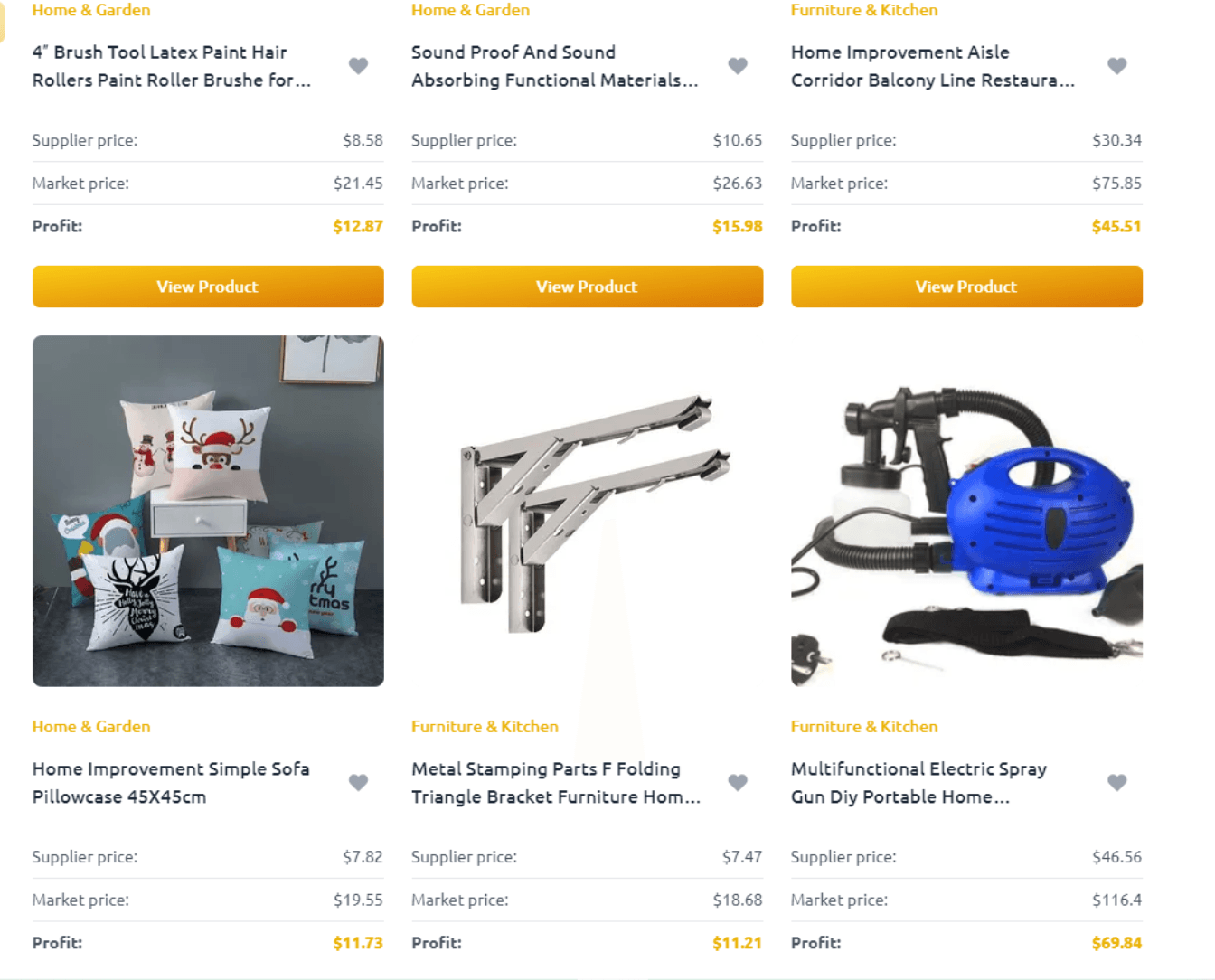 Home improvement products and tools for dropshipping
