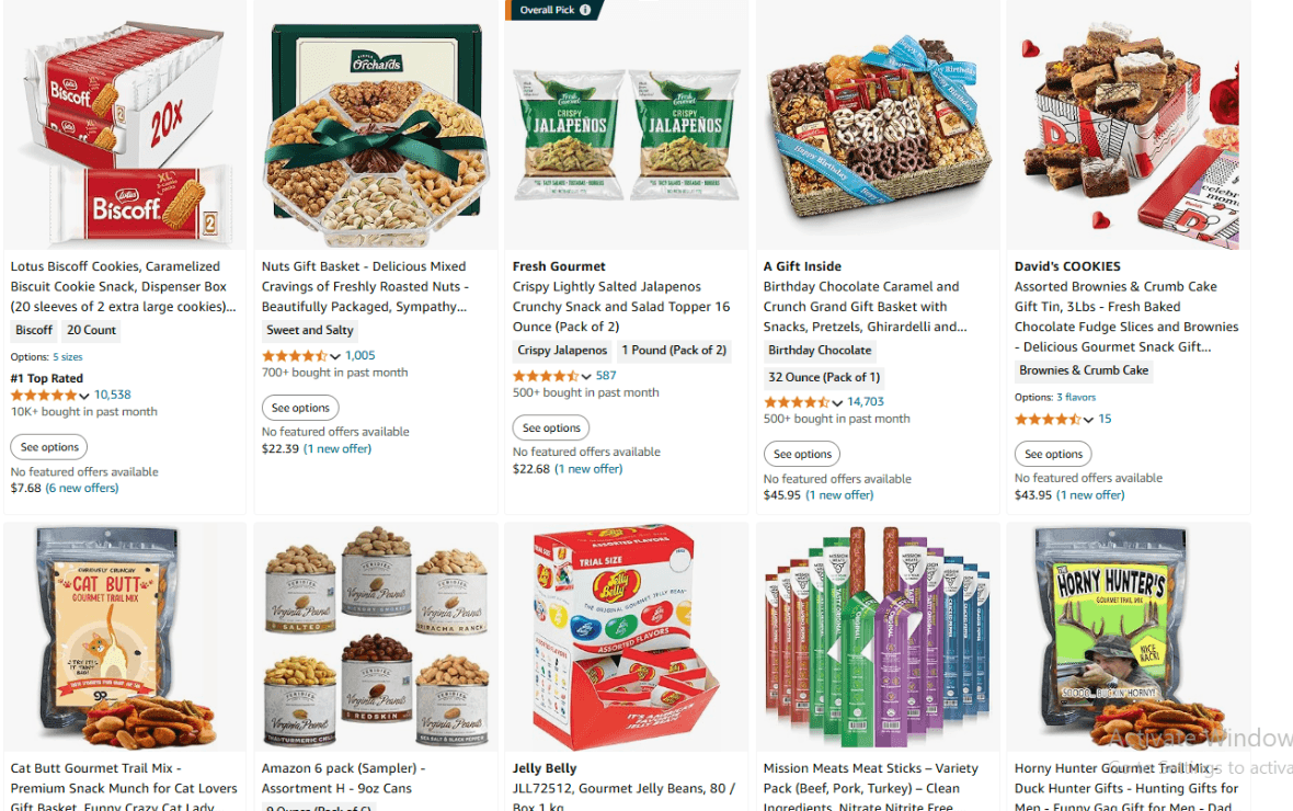 Gourmet snack assortment with premium packaging and artisanal appeal